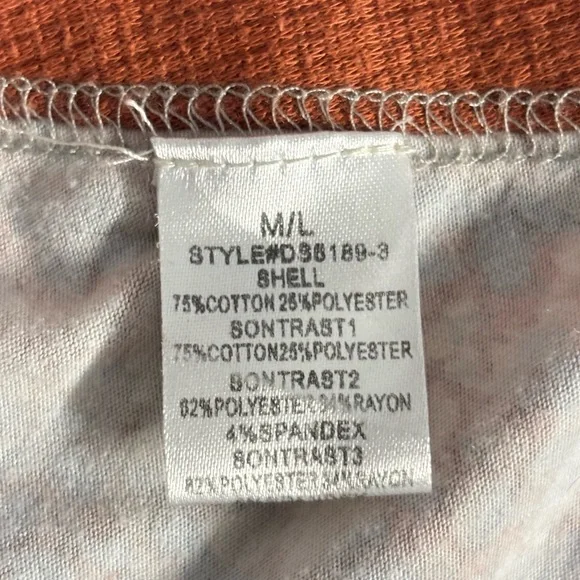 Oli & Hali Floral Boho Patchwork Tunic Top M/L - Mixed Print Oversized V-Neck - Picture 11 of 11